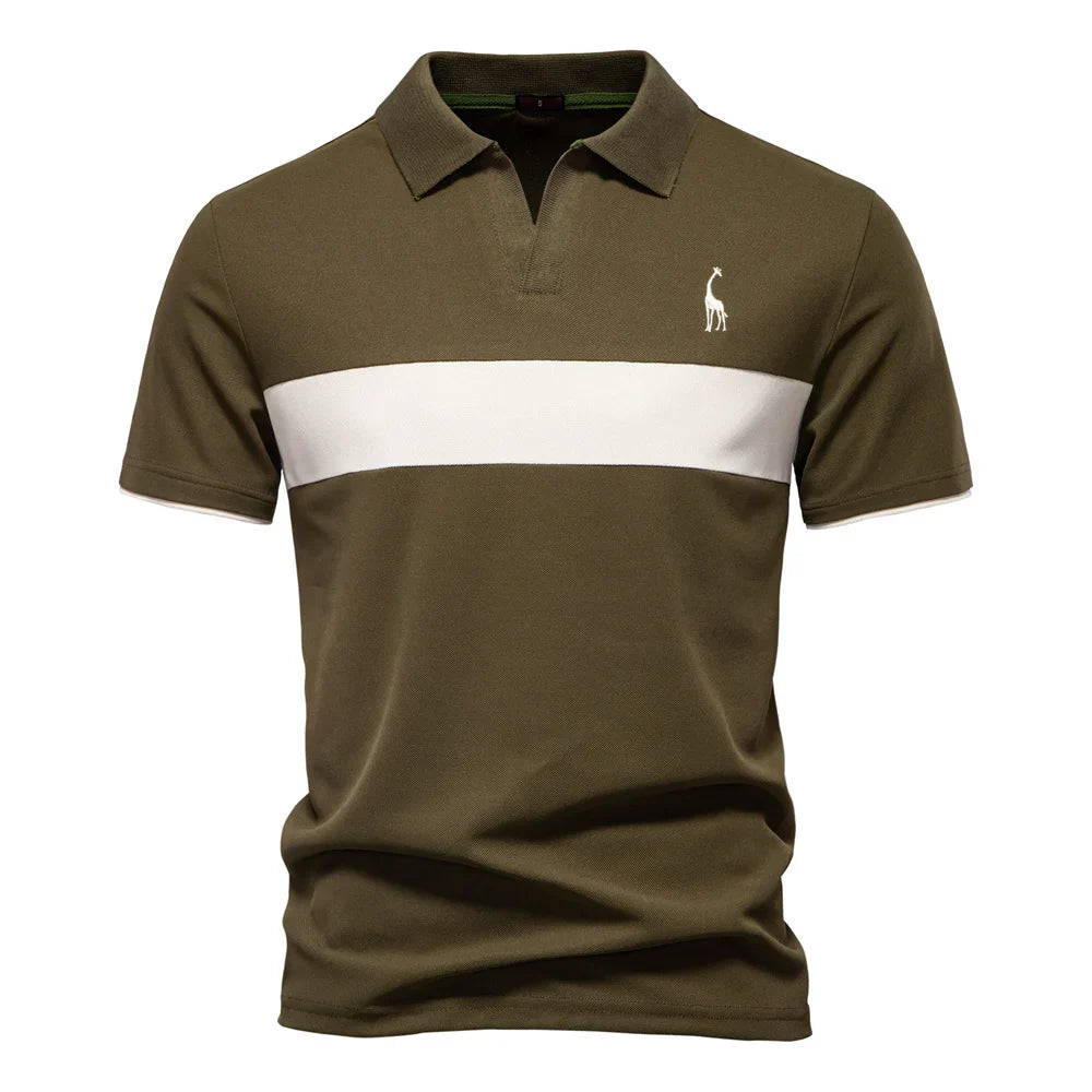 Aarón® | Men'S Polo With Color Block