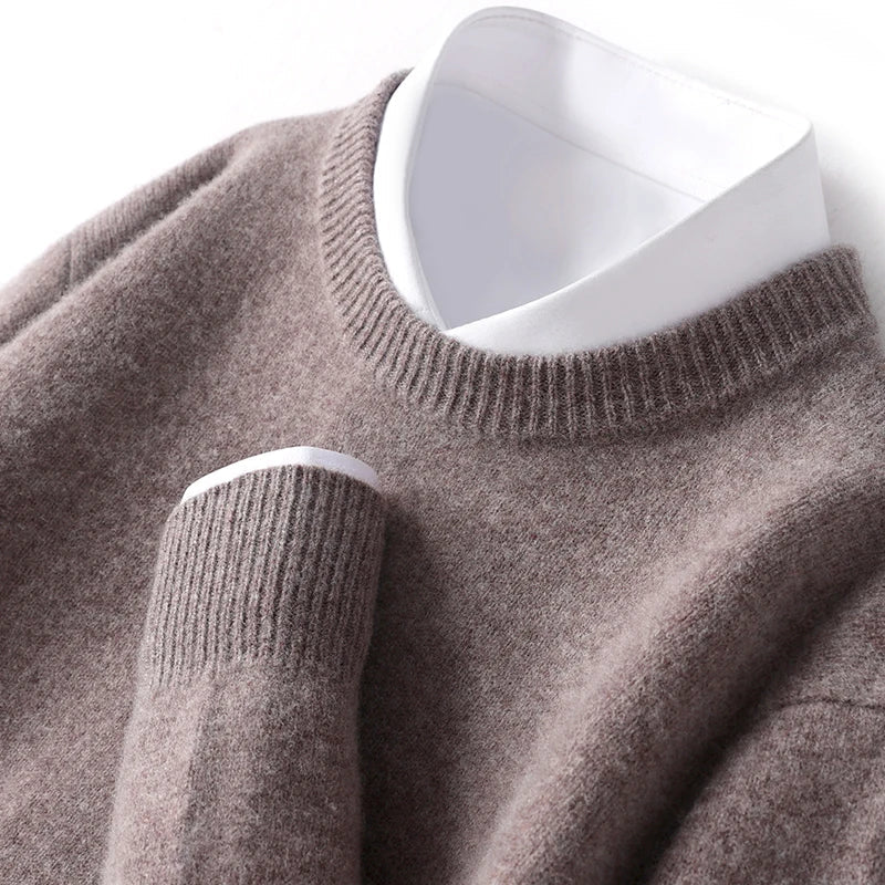 Eamon® | Wool Sweater With O-Neck