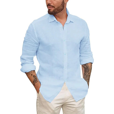 Ángel® | Hawaiian Cotton Linen Shirt