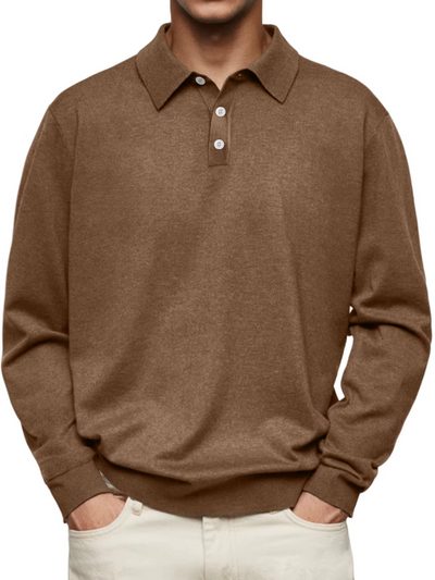 Neil | Long Sleeve Polo Shirt