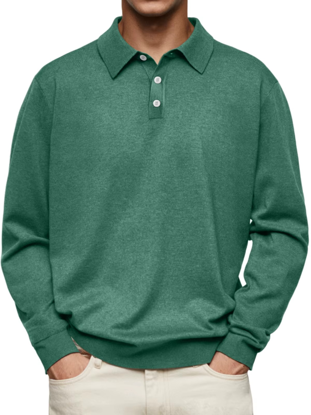 Neil | Long Sleeve Polo Shirt