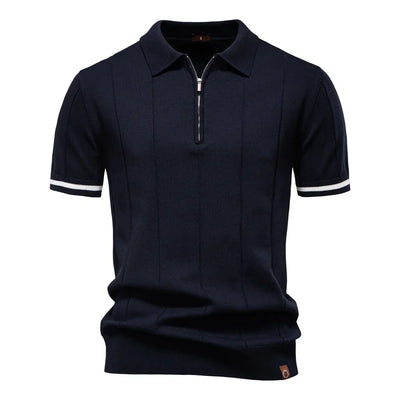 Ignatius | Zip-up polo shirt