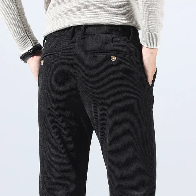 Ibraheem® | Ribbed Trousers For Men