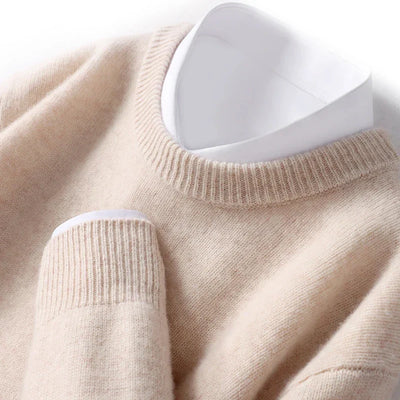 Eamon® | Wool Sweater With O-Neck