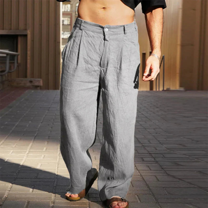 Kobe® | Wide Leg Linen Trousers