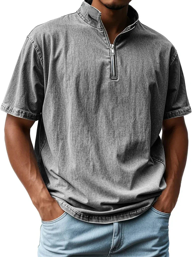 Flynn® | Zip-Up Collar Shirt