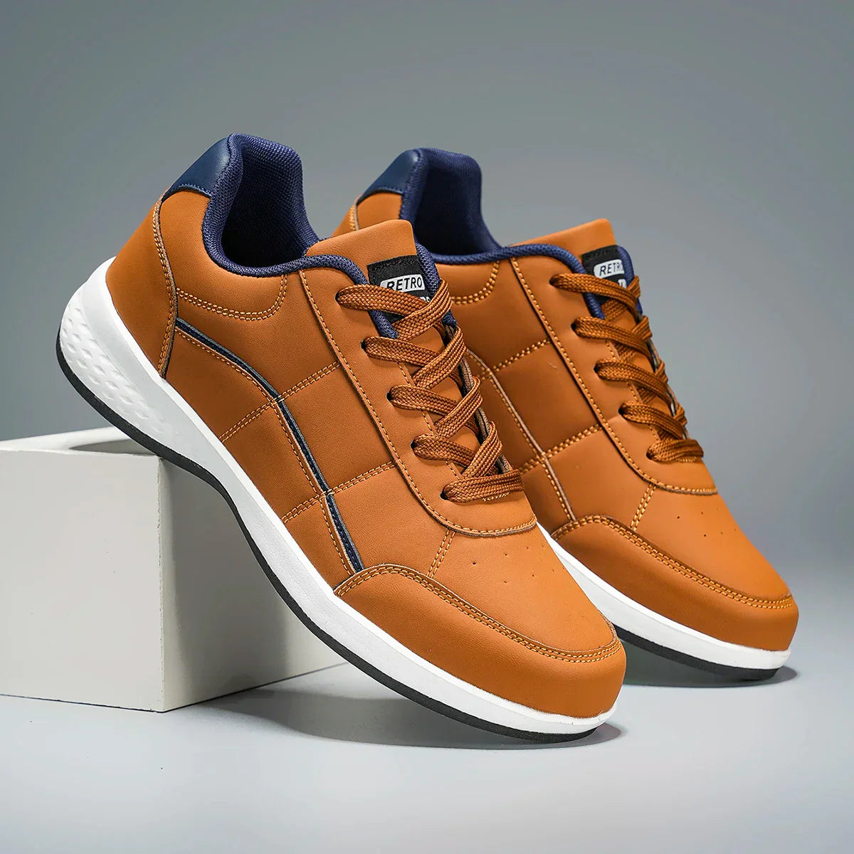 Gideon | Stylish Leather Sneakers