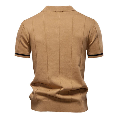 Ignatius | Zip-up polo shirt