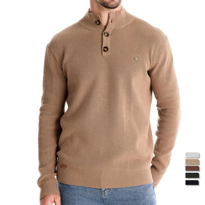 Joaquín® | Men's sweater with button design
