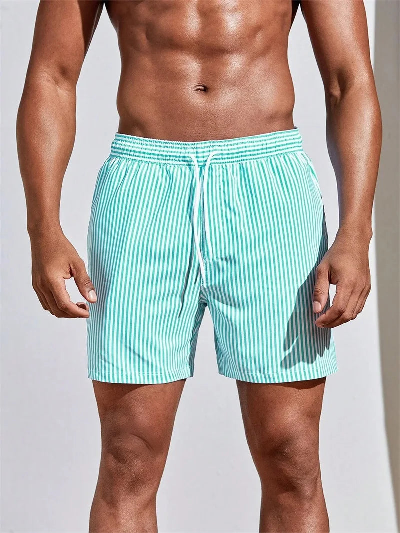 Darian | Striped Swim Shorts