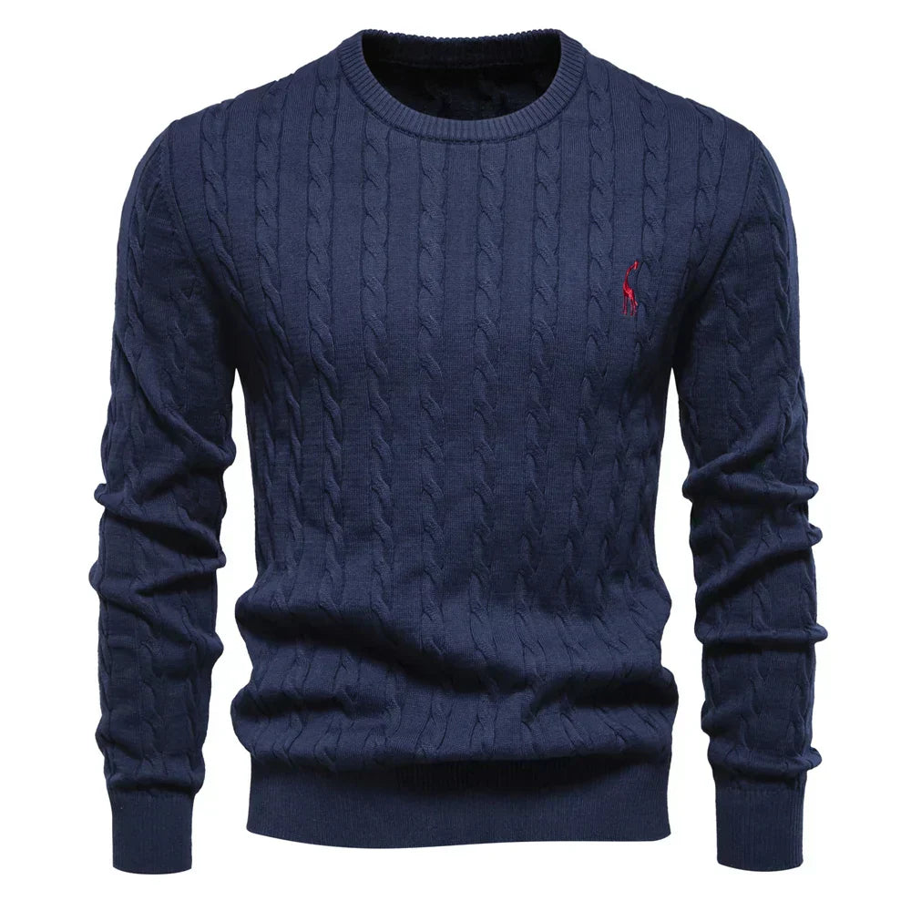 Doroteo® | Knitted Sweater With Giraffe Embroidery