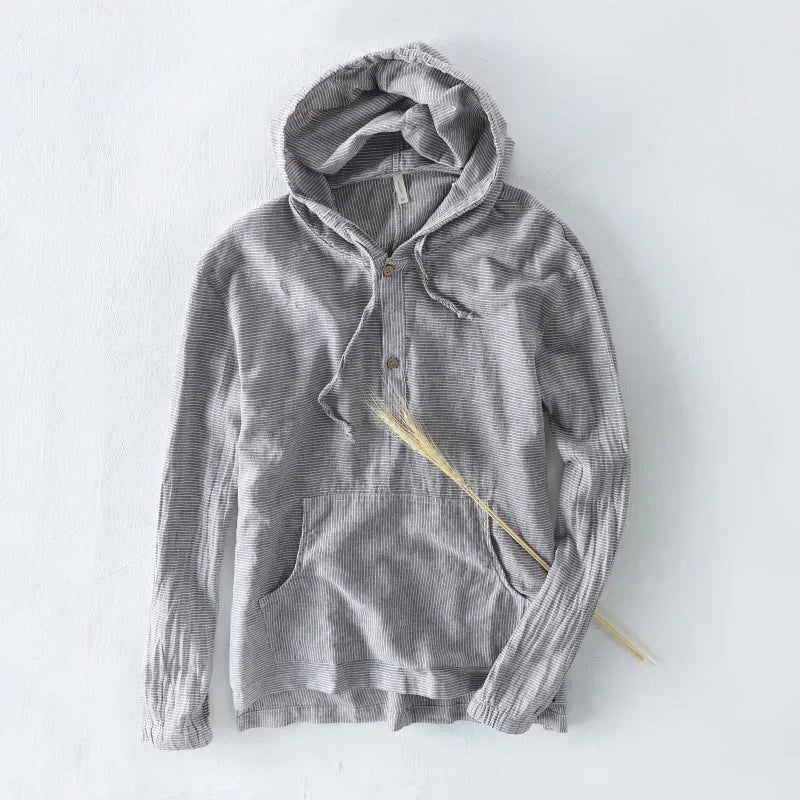Enzo® | Linen Hoodie