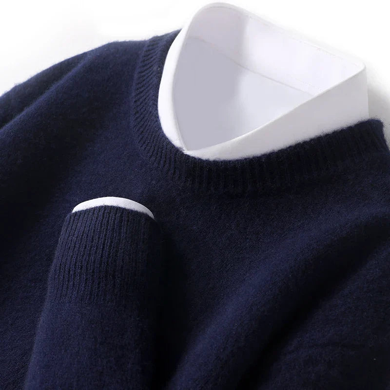 Eamon® | Wool Sweater With O-Neck