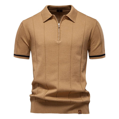 Ignatius | Zip-up polo shirt