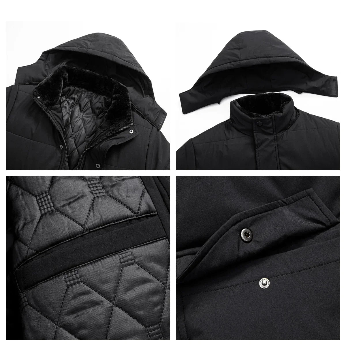 Fermín | Fashionable puffer jacket with fleece lining