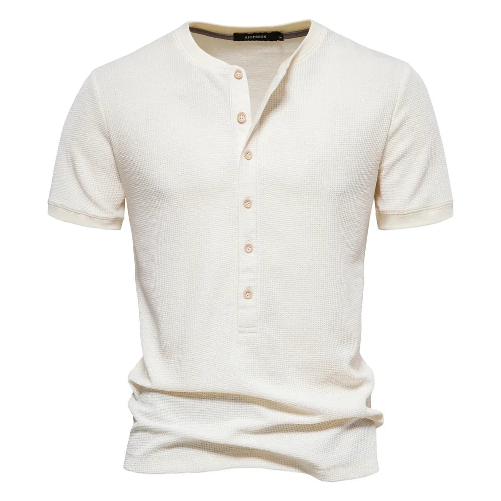 Horace® | Cotton T-Shirt With Buttons