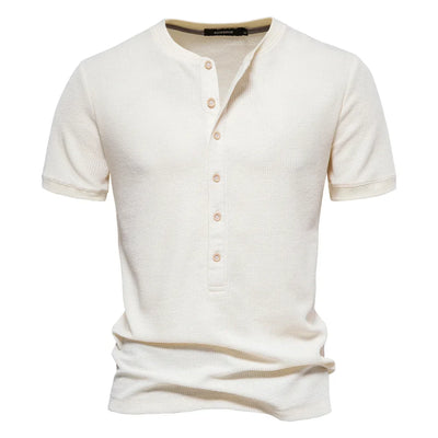 Horace® | Cotton T-Shirt With Buttons