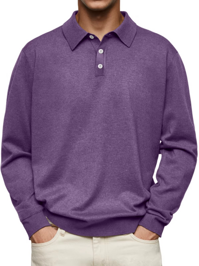 Neil | Long Sleeve Polo Shirt
