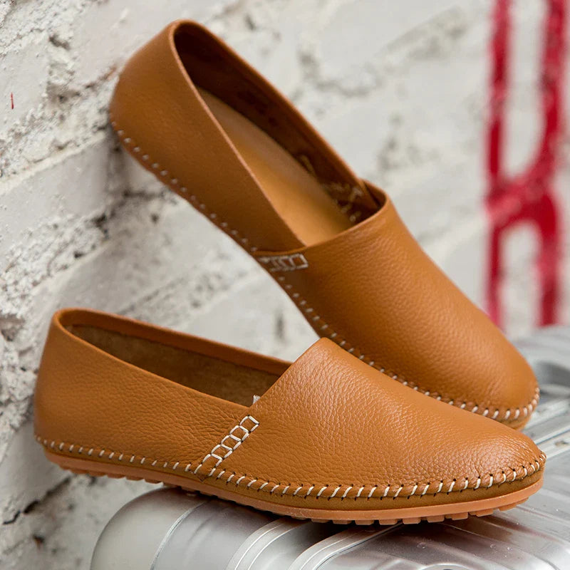Gordon | Light Leather Loafers