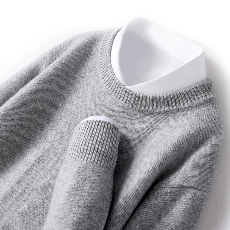 Eamon® | Wool Sweater With O-Neck