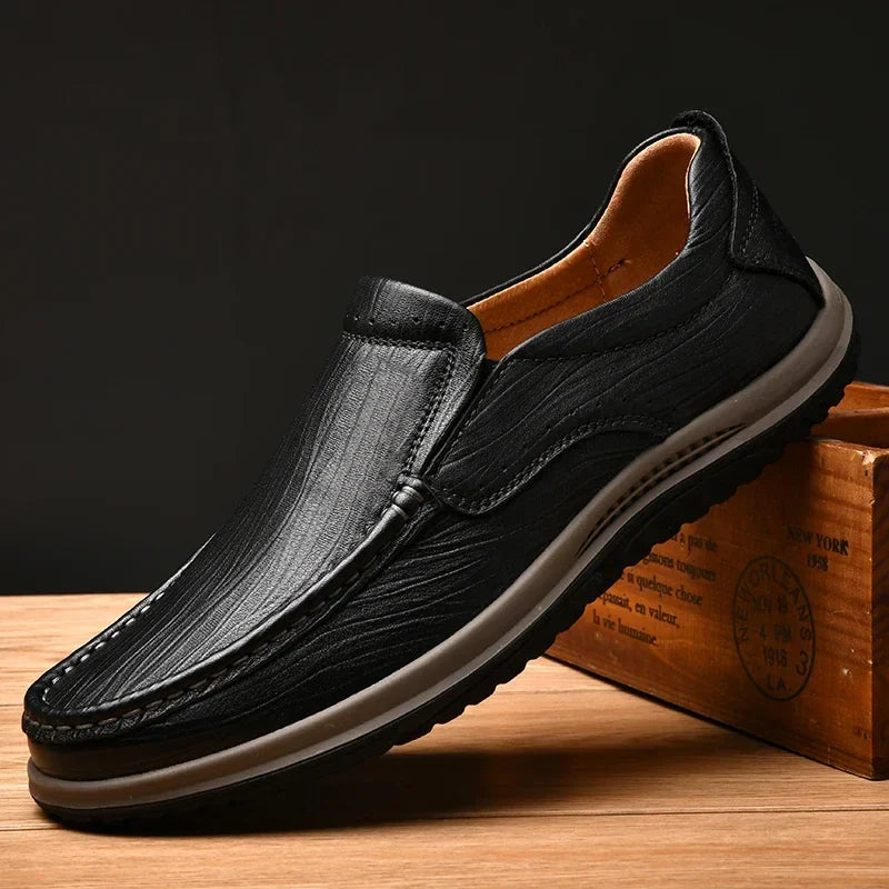 Kaspar® | Artur Genuine Leather Loafers