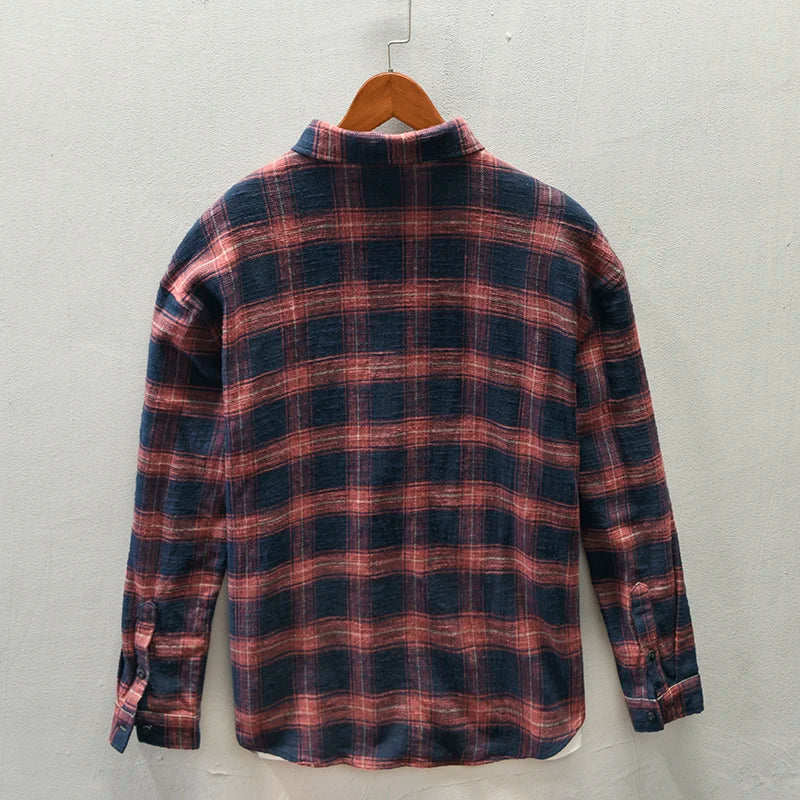 Mikhail | Classic long-sleeved plaid shirt