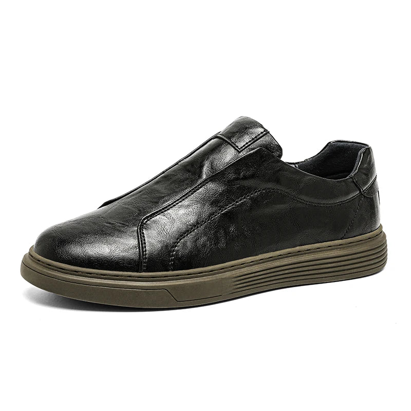 Roberto® | Classic Leather Slip-On Shoes
