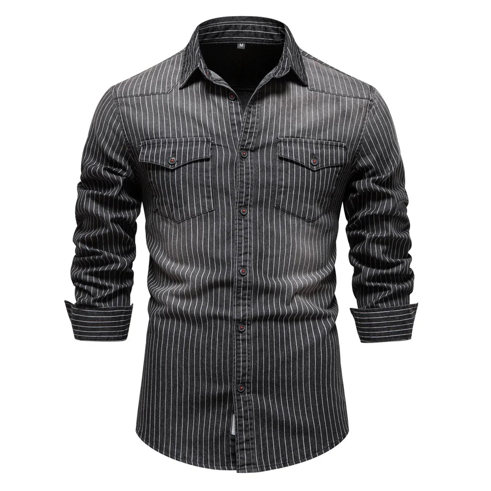 Wilson® | Striped Denim Blouse