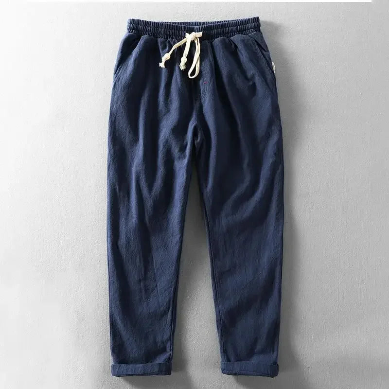 Kaleb® | Casual Linen Trousers With Drawstring Waist