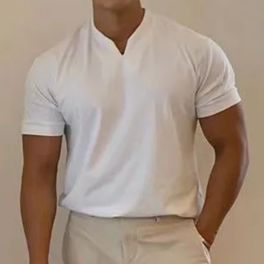 Manuel® | Classic V-neck shirt for men