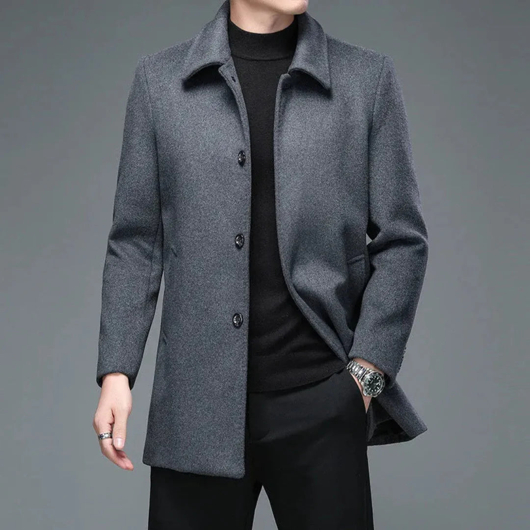 Evaristo | Spencer Classic Wool Overcoat