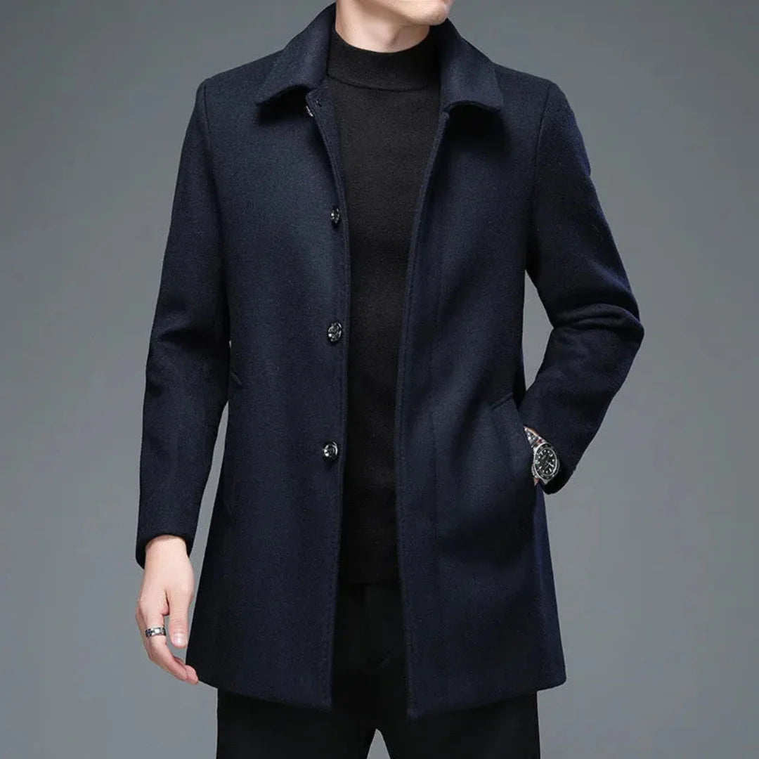 Evaristo | Spencer Classic Wool Overcoat