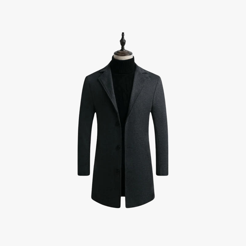 Azrael® | Stylish Wool Blend Overcoat – Tailored for the Modern Gentleman