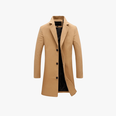 Azrael® | Stylish Wool Blend Overcoat – Tailored for the Modern Gentleman
