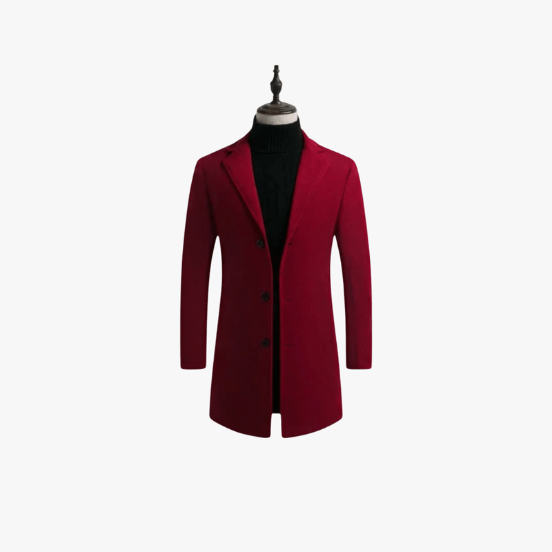 Azrael® | Stylish Wool Blend Overcoat – Tailored for the Modern Gentleman