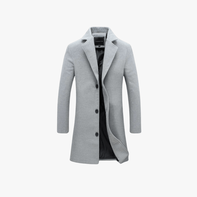 Azrael® | Stylish Wool Blend Overcoat – Tailored for the Modern Gentleman