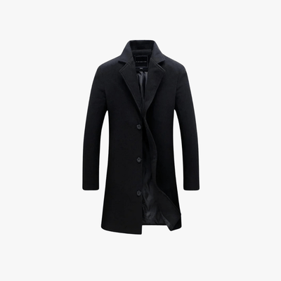 Azrael® | Stylish Wool Blend Overcoat – Tailored for the Modern Gentleman