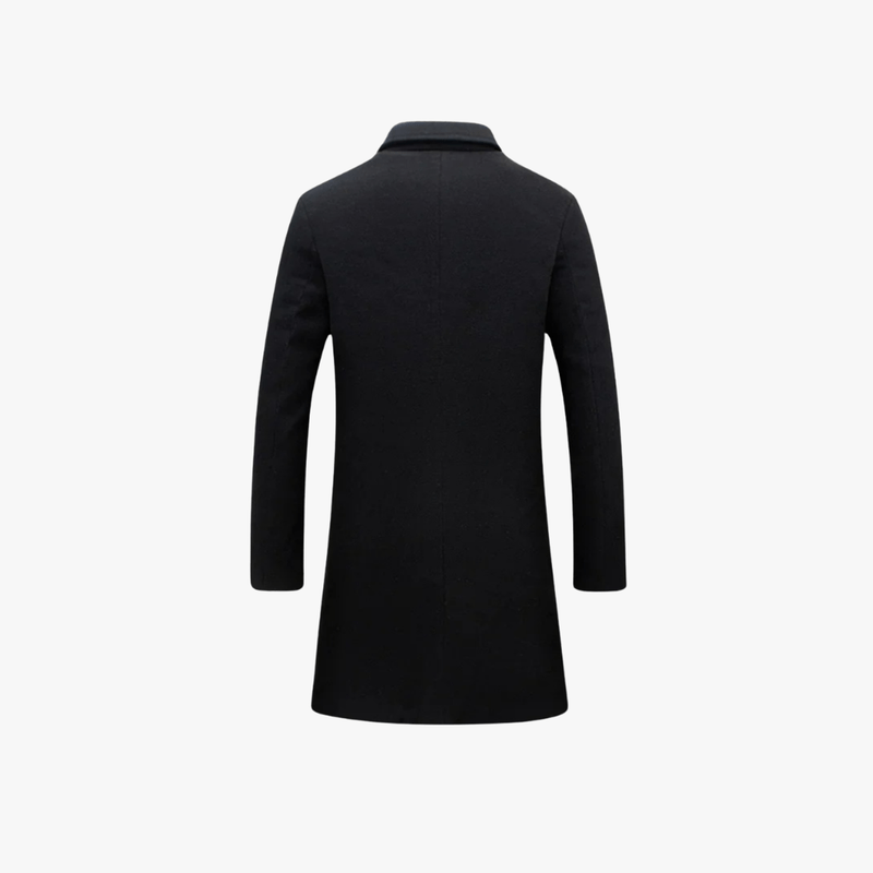 Azrael® | Stylish Wool Blend Overcoat – Tailored for the Modern Gentleman