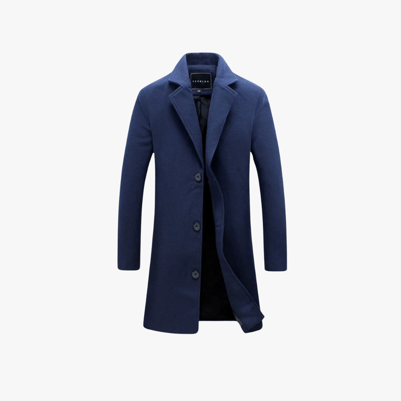 Azrael® | Stylish Wool Blend Overcoat – Tailored for the Modern Gentleman