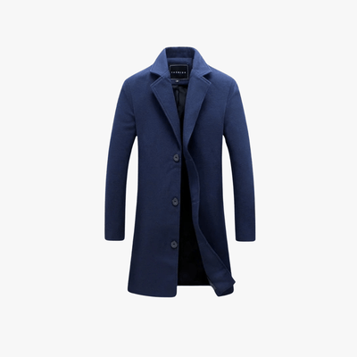 Azrael® | Stylish Wool Blend Overcoat – Tailored for the Modern Gentleman