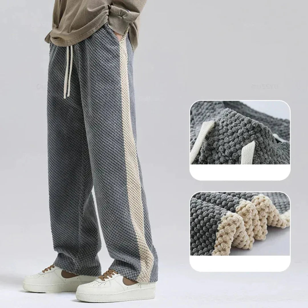 Nereo | Textured Waffle Cord Joggers