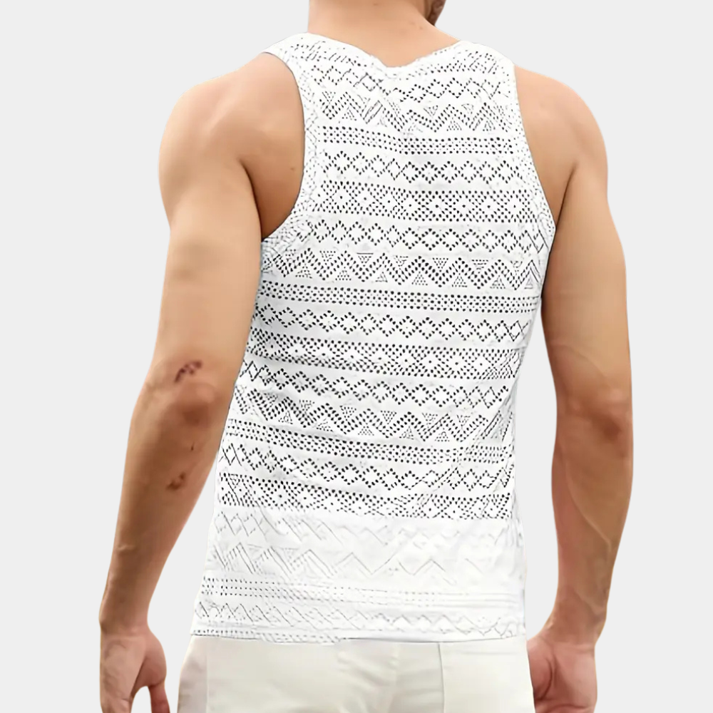 Lucas® | Fashionable hollow out tank top for men