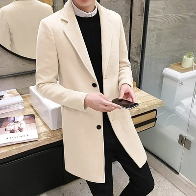Odel | Men's Wool Coat Elegant Business Jacket - Office and Leisure