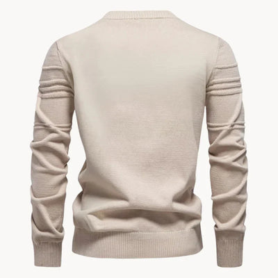 Dante | Men's structured round neck knitted sweater