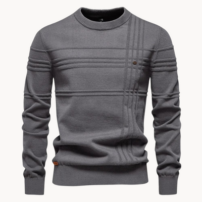 Aaron® | Men'S Sweater With Checked Design