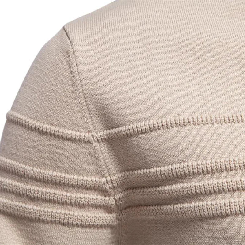 Dante | Men's structured round neck knitted sweater