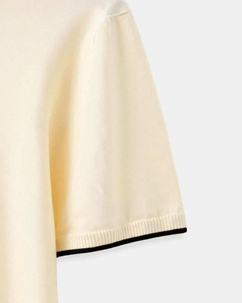 hola TAILOR-MADE PIQUÉ POLO SHIRT WITH CONTRASTING DETAILS