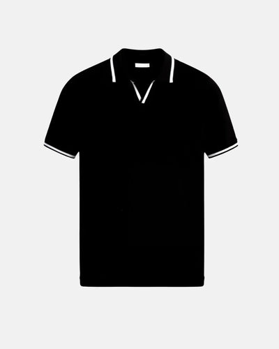 hola TAILOR-MADE PIQUÉ POLO SHIRT WITH CONTRASTING DETAILS