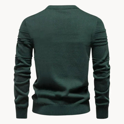 Dante | Men's structured round neck knitted sweater