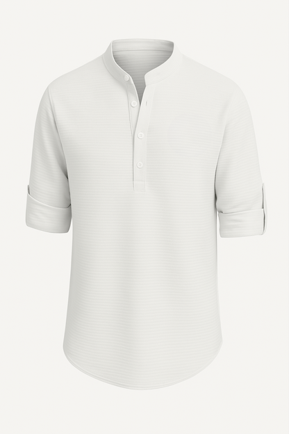 Agaton® | THE HENLEY COLLAR SHIRT